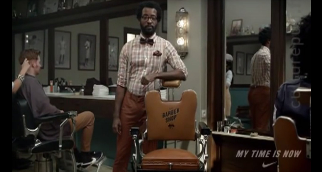 Nike Commercial My Time is Now at the Barber Shop Pop
