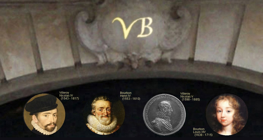 Nicolas IV de Villeroy and Henri IV, 1st Bourbon King of France - Nicolas V de Vileroy and Louis XIV, 3rd Bourbon King of France