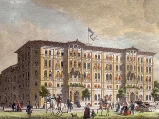Hotel Vier Jahreszeiten in 1858